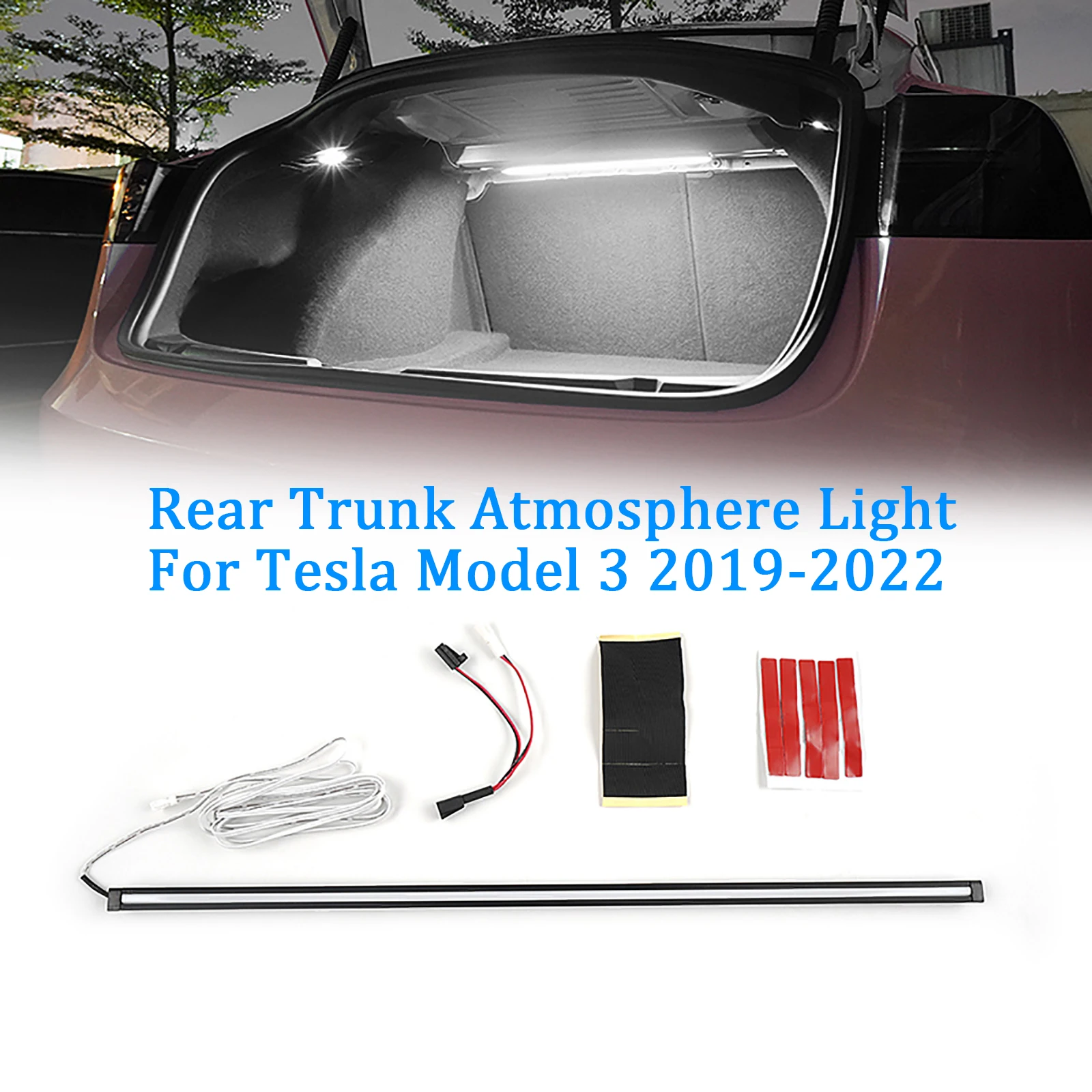 Car Rear Trunk Atmosphere LED Light Bar Strips 12V LED Trunk Interior Decorative Lamp For Tesla Model 3 2019-2022
Car Rear Trunk Atmosphere LED Light Bar Strips 12V LED Trunk Interior Decorative Lamp For Tesla Model 3 2019-2022