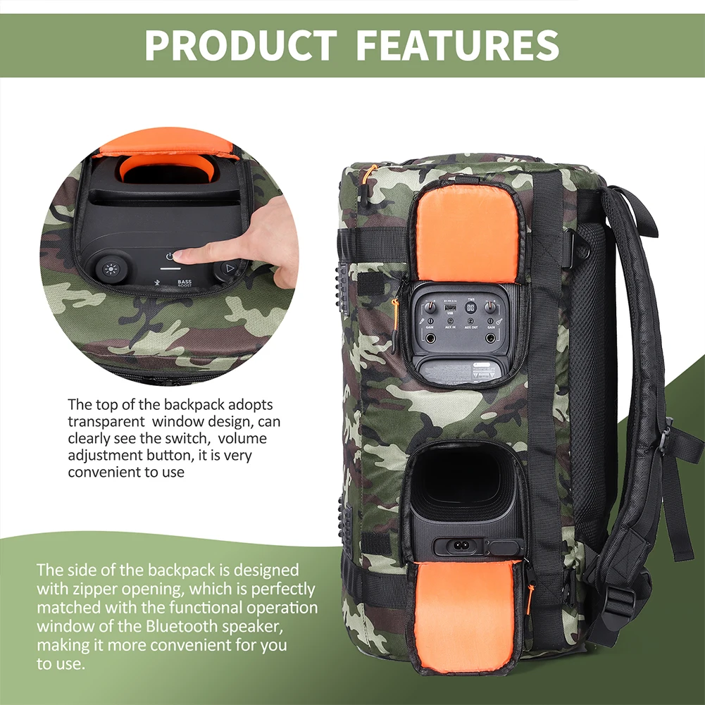 Portable Speaker Storage Backpack Large Capacity Waterproof Travel Carrying Case Breathable Multifunctional for JBL PARTYBOX 110
Portable Speaker Storage Backpack Large Capacity Waterproof Travel Carrying Case Breathable Multifunctional for JBL PARTYBOX 110