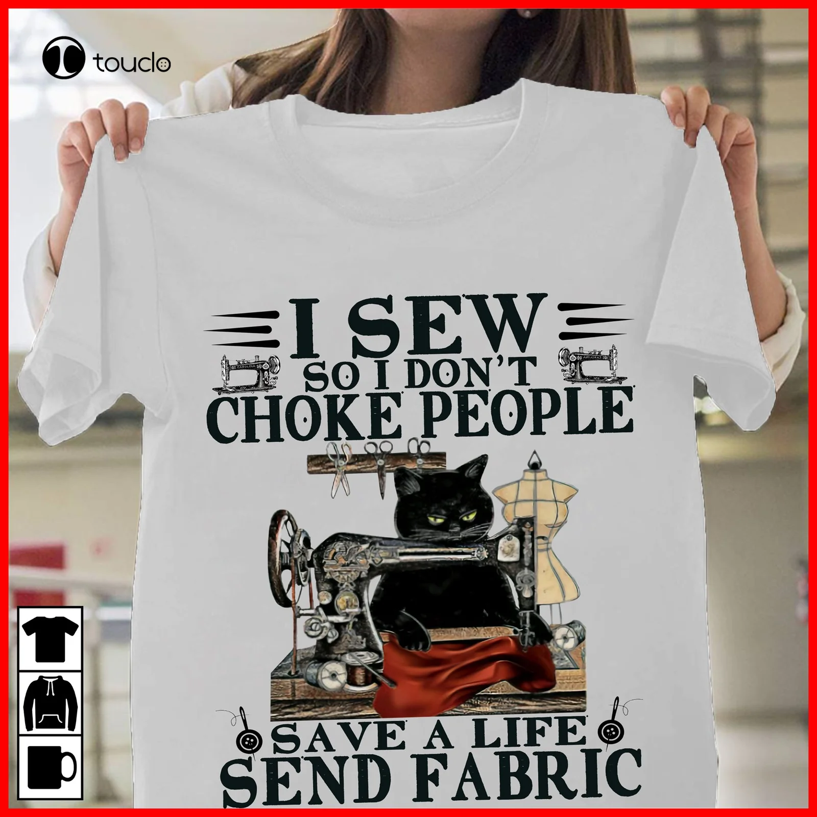 Black Cat T-Shirt I Sew So I Don'T Choke People Funny Unisex Tee Gift school shirts for girls
Black Cat T-Shirt I Sew So I Don'T Choke People Funny Unisex Tee Gift school shirts for girls