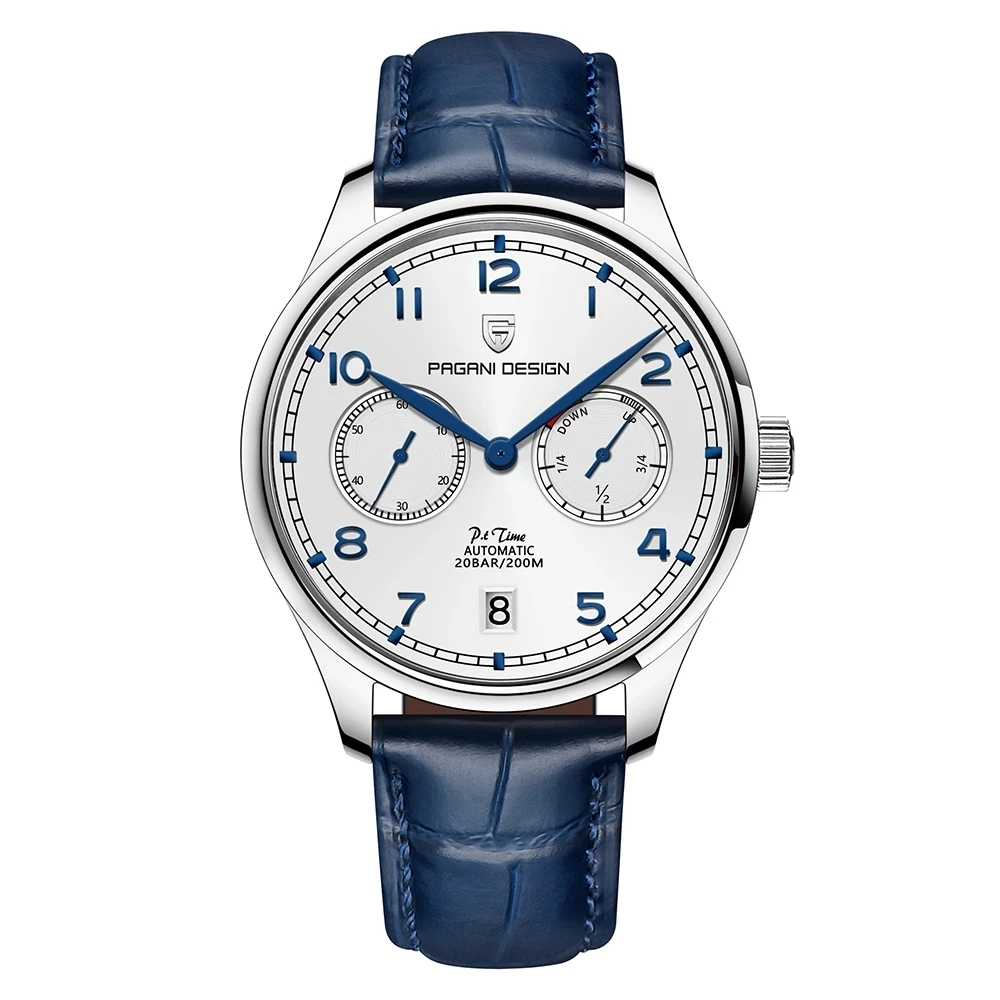 

PAGANI DESIGN New Pilot Series Men Mechanical Wristwatches Luxurys Sapphire Glass Power Reserve Display Automatic Watch for Men