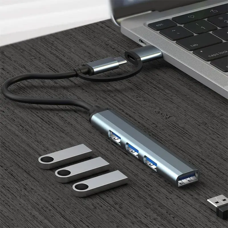 3.0 HUB Type C 4 Port Multi USB Splitter Adapter OTG Data Transfer Hub Pro PC Laptop Computer Accessories
3.0 HUB Type C 4 Port Multi USB Splitter Adapter OTG Data Transfer Hub Pro PC Laptop Computer Accessories