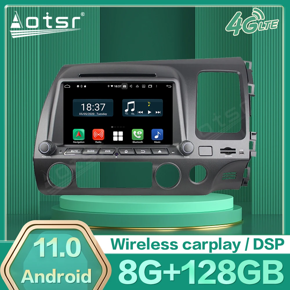 Автомобильный мультимедийный плеер Android 11 для Honda Civic 2006, 2007, 2008, 2009, 2010, 2011, GPS навигация, радио, приемник, головное устройство
Автомобильный мультимедийный плеер Android 11 для Honda Civic 2006, 2007, 2008, 2009, 2010, 2011, GPS навигация, радио, приемник, головное устройство