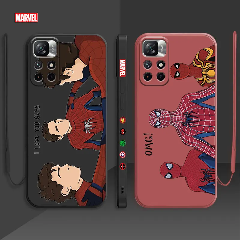 Marvel Spiderman Three Generations Liquid Silicone Case For Xiaomi Redmi Note 11 11T 9 9S 8 10 Pro 9t 9A 9C 10C K40 Candy Shell
Marvel Spiderman Three Generations Liquid Silicone Case For Xiaomi Redmi Note 11 11T 9 9S 8 10 Pro 9t 9A 9C 10C K40 Candy Shell