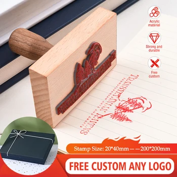 Personalized Wedding Stamp Wood Clear Stamp Seal Rubber Logo Custom Wedding Stamps Party Decoration For Invitation Stationery