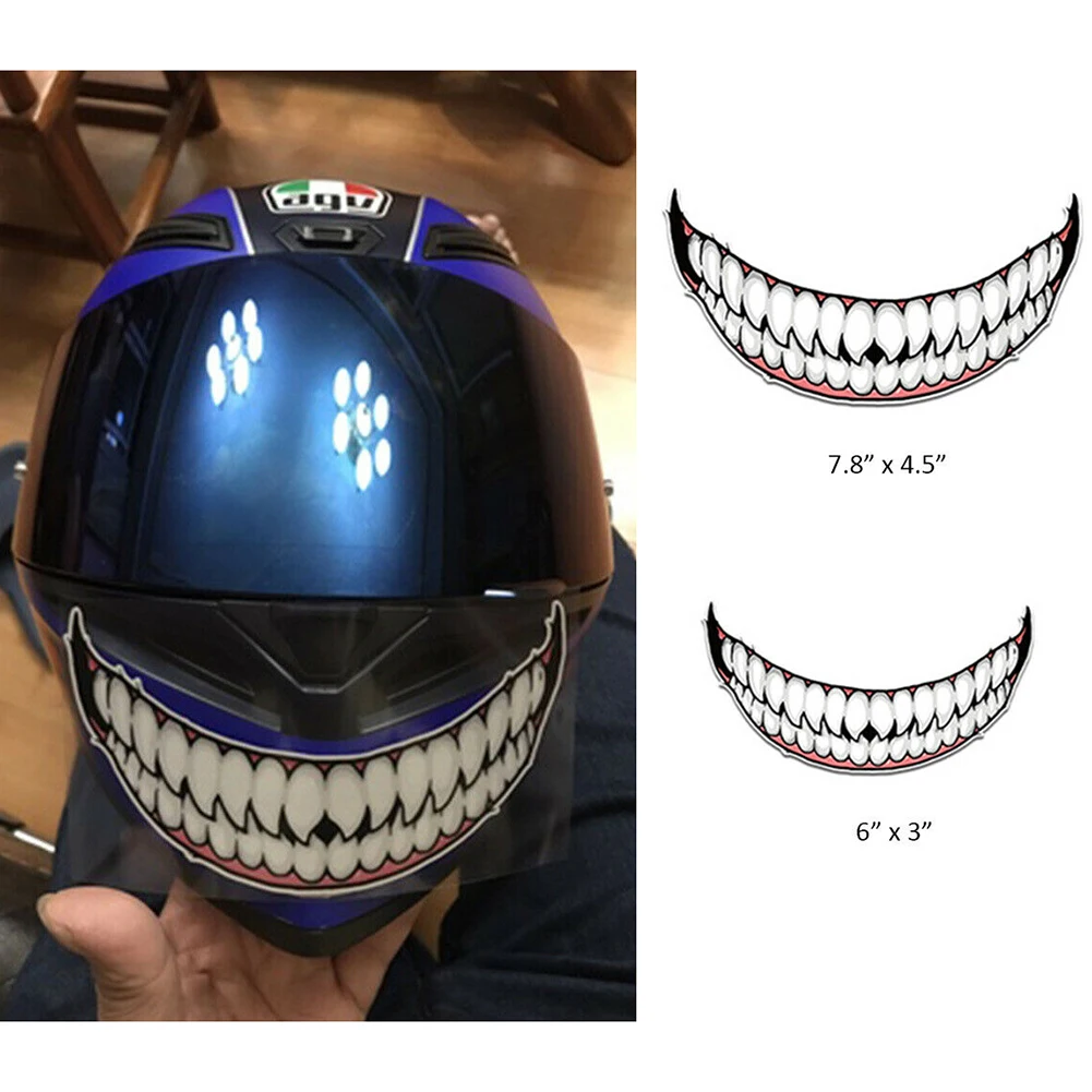 Motorcyclist Helmet Sticker Smile Teeth Decals Universal Waterproof Decoration Accessories For Motorcycle Helmet Rider 2022
Motorcyclist Helmet Sticker Smile Teeth Decals Universal Waterproof Decoration Accessories For Motorcycle Helmet Rider 2022