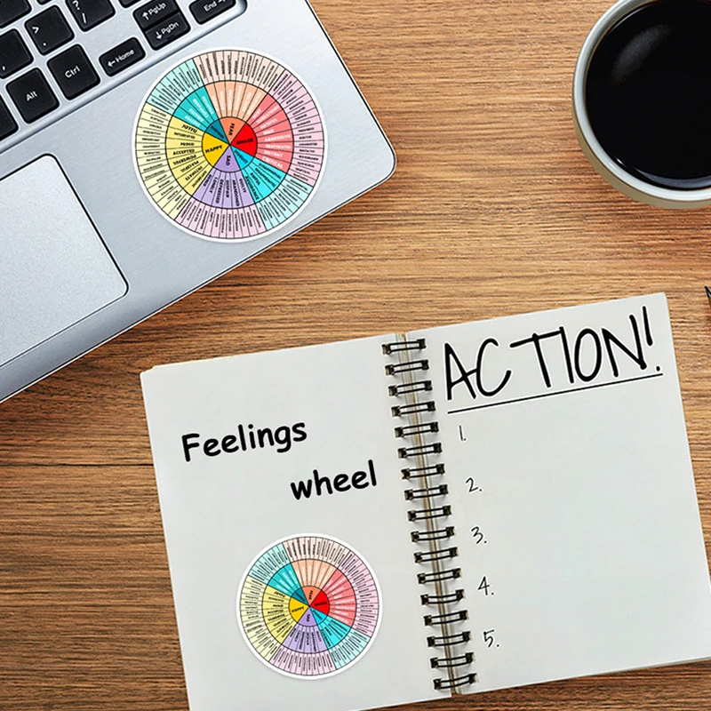 2Pcs Feelings Wheel Vinyl Sticker Emotions Chart Feelings Chart Emotion Wheel Stickers Fridge Laptop Office Decor Stickers
2Pcs Feelings Wheel Vinyl Sticker Emotions Chart Feelings Chart Emotion Wheel Stickers Fridge Laptop Office Decor Stickers