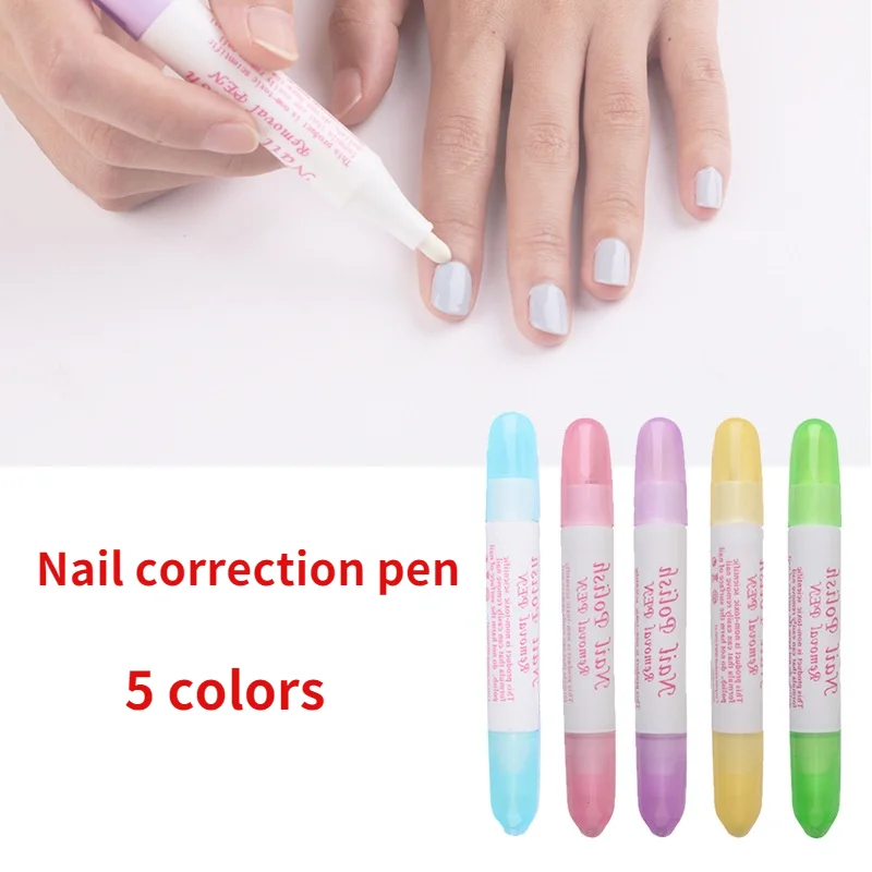 

1 Pc Nail Art Corrector Pen Remove Mistakes + 3 Tips Newest Nail Polish Corrector Pen Cleaner Erase Manicure Tools