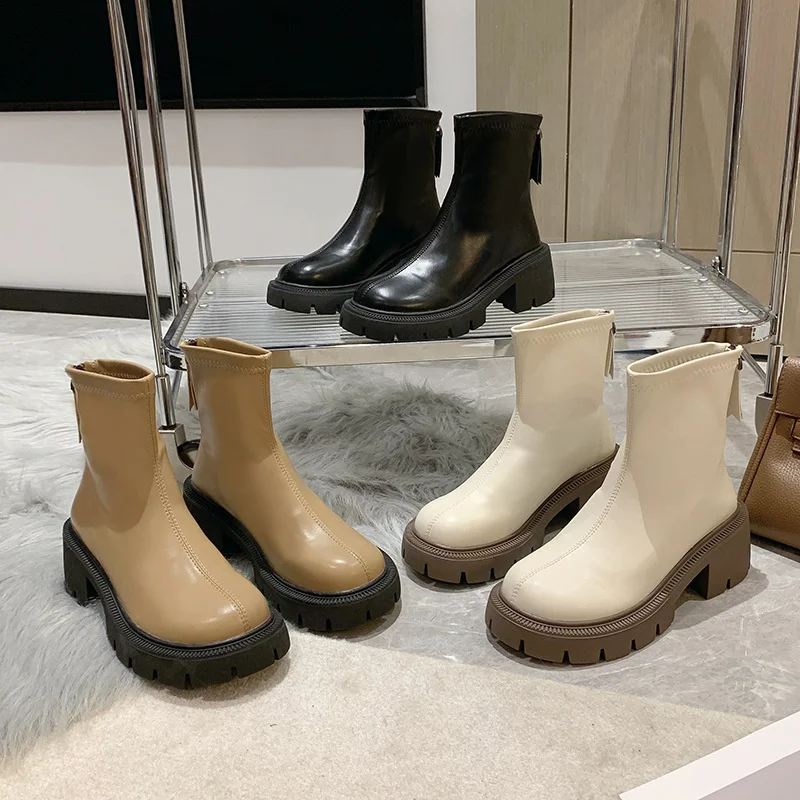 White French Short Boots, Women's New THICK HEEL ANKLE BOOTS In Autumn And Winter 2022, Spring And Autumn Single Boots, Women's
White French Short Boots, Women's New THICK HEEL ANKLE BOOTS In Autumn And Winter 2022, Spring And Autumn Single Boots, Women's