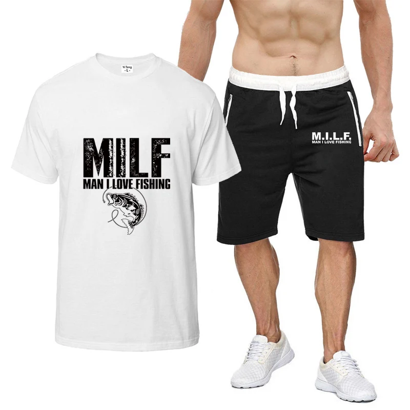 2022 Milf Man I Love Fishing Men's New Summer Sale Sportswear Short Sleeve Breathable T-Shirt And Shorts Wear Suits
2022 Milf Man I Love Fishing Men's New Summer Sale Sportswear Short Sleeve Breathable T-Shirt And Shorts Wear Suits