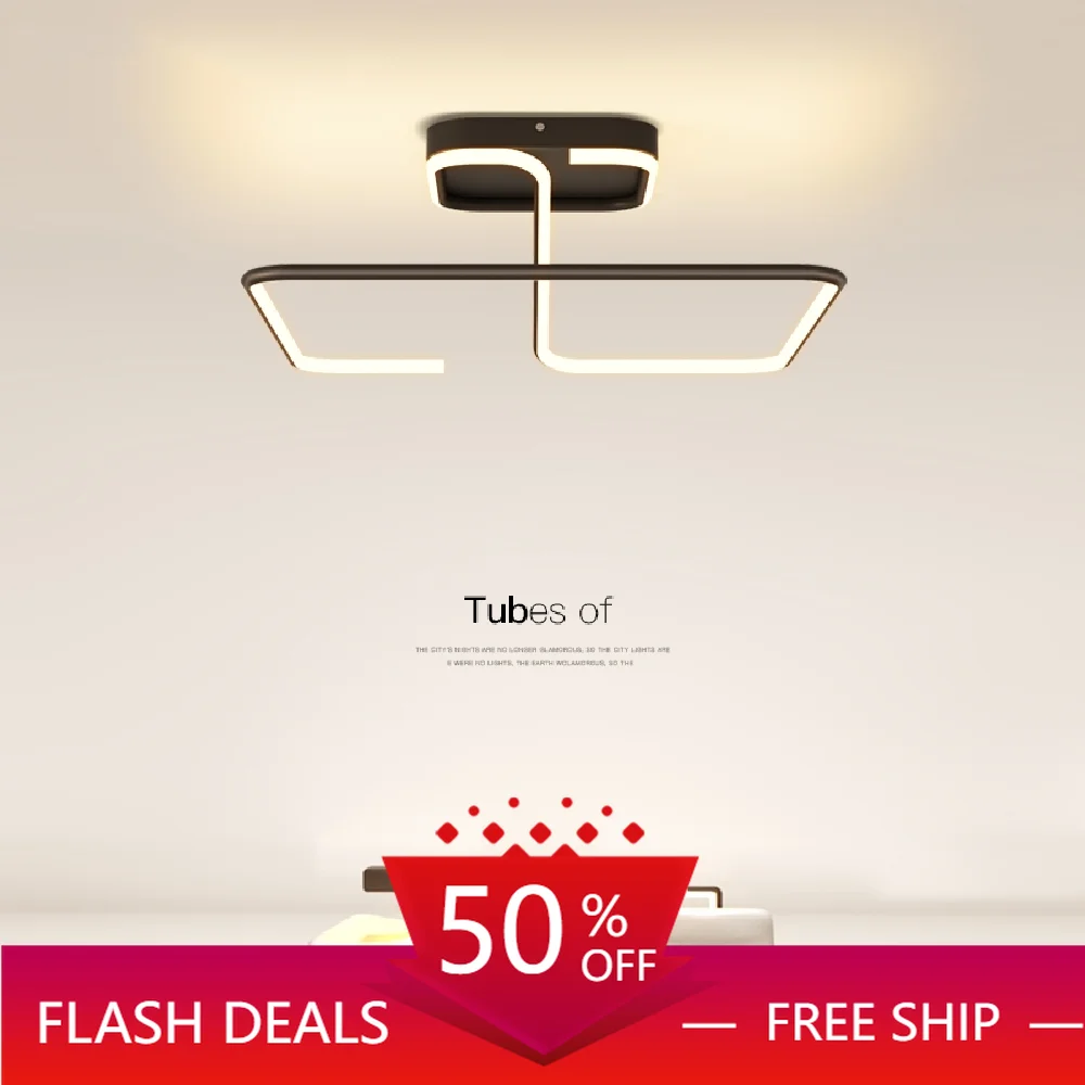 Minimalist Modern LED Ceiling Lamp Dining Living Room Creative Panel Light Bedroom Kitchen Indoor Squar Black Iron Luminaires
Minimalist Modern LED Ceiling Lamp Dining Living Room Creative Panel Light Bedroom Kitchen Indoor Squar Black Iron Luminaires