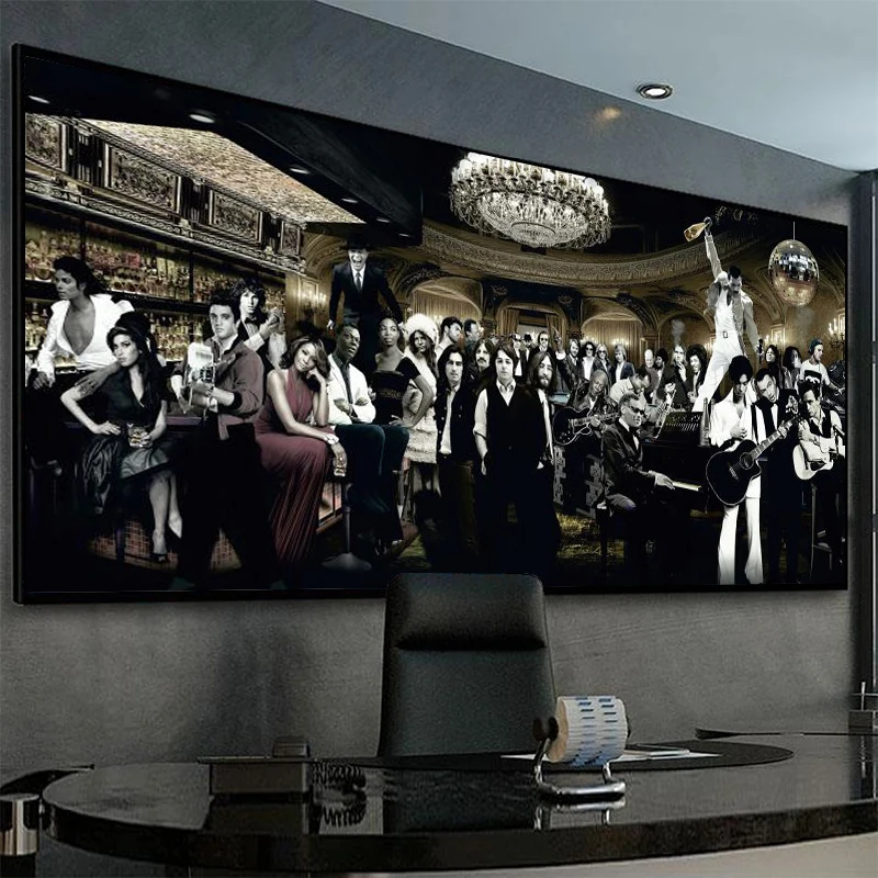 Music Singer Star Gathering Large Living Room Canvas Painting Wall Art Posters and Prints picture For Bedroom Home Decor Cuadros
Music Singer Star Gathering Large Living Room Canvas Painting Wall Art Posters and Prints picture For Bedroom Home Decor Cuadros