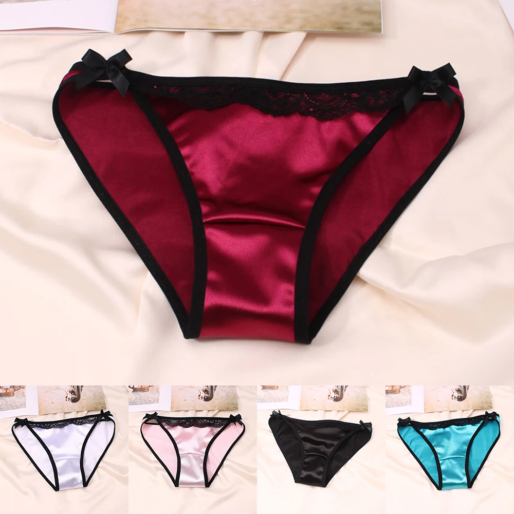 Women Panties G-string Thong Lingerie Silk Satin Underwear Knickers Briefs Comfort Lace Briefs Low Rise Female Sport Panties new
Women Panties G-string Thong Lingerie Silk Satin Underwear Knickers Briefs Comfort Lace Briefs Low Rise Female Sport Panties new