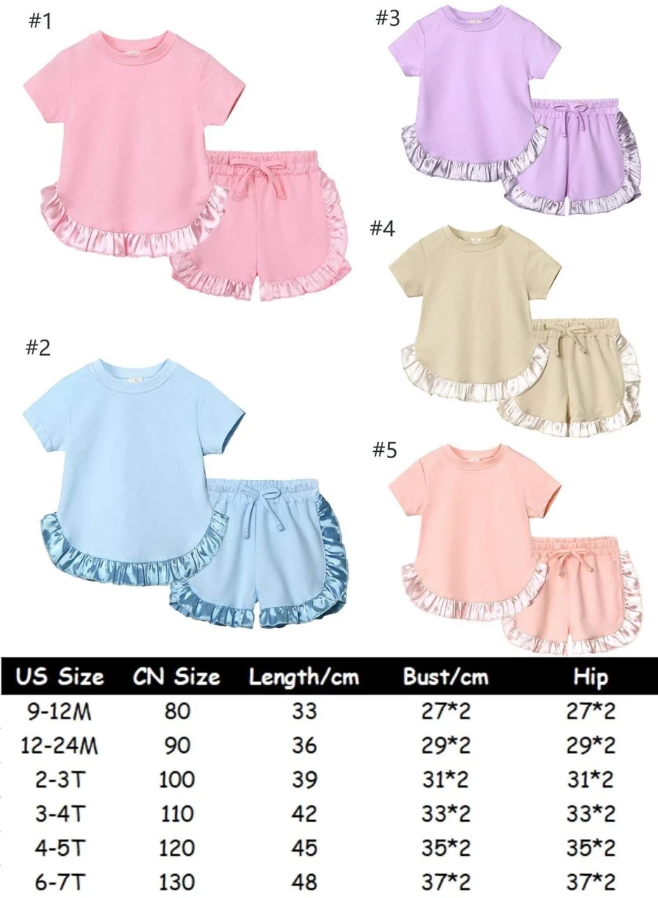 Baby Boutique Girl Cotton Short T-shirt Set Round Neck pure Color Girls Sets Brown Top Clothes And Green Pants With many colour
Baby Boutique Girl Cotton Short T-shirt Set Round Neck pure Color Girls Sets Brown Top Clothes And Green Pants With many colour