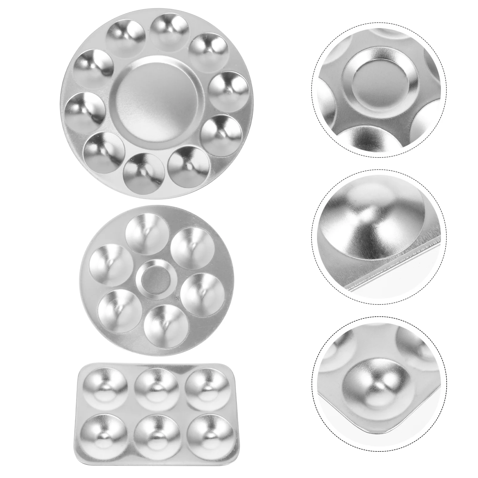 Palette Tray Metalpallet Aluminumkids Trays Watercolor Butcher Pallete Pallets Painting Mixing Pallettes Round Portable Painters
Palette Tray Metalpallet Aluminumkids Trays Watercolor Butcher Pallete Pallets Painting Mixing Pallettes Round Portable Painters