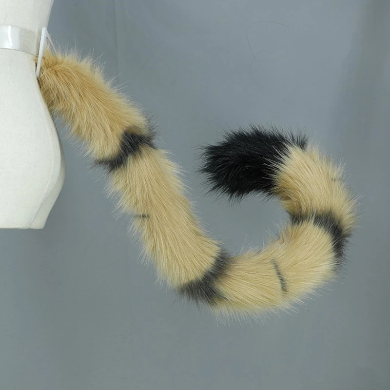 652F Adjustable Tiger Fox Tail Cat Props Fur Furry Cosplay Carnival Party Christmas Anime Accessories Gift Halloween Costume
652F Adjustable Tiger Fox Tail Cat Props Fur Furry Cosplay Carnival Party Christmas Anime Accessories Gift Halloween Costume