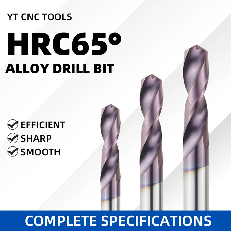 Alloy drill 1PC Dia. 1.0-9.0mm HRC65 Solid Carbide Drill Bits Twist Drill Bit For Hardened Alloy Tool Stainless Steel
Alloy drill 1PC Dia. 1.0-9.0mm HRC65 Solid Carbide Drill Bits Twist Drill Bit For Hardened Alloy Tool Stainless Steel