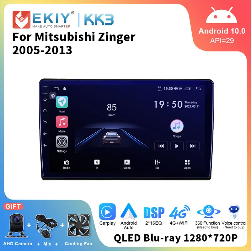 EKIY Car Radio For Mitsubishi Zinger 2005 - 2013 Android 10 Multimedia 1280*720 QLED Navigation GPS Auto Stereo No 2 Din DVD
EKIY Car Radio For Mitsubishi Zinger 2005 - 2013 Android 10 Multimedia 1280*720 QLED Navigation GPS Auto Stereo No 2 Din DVD