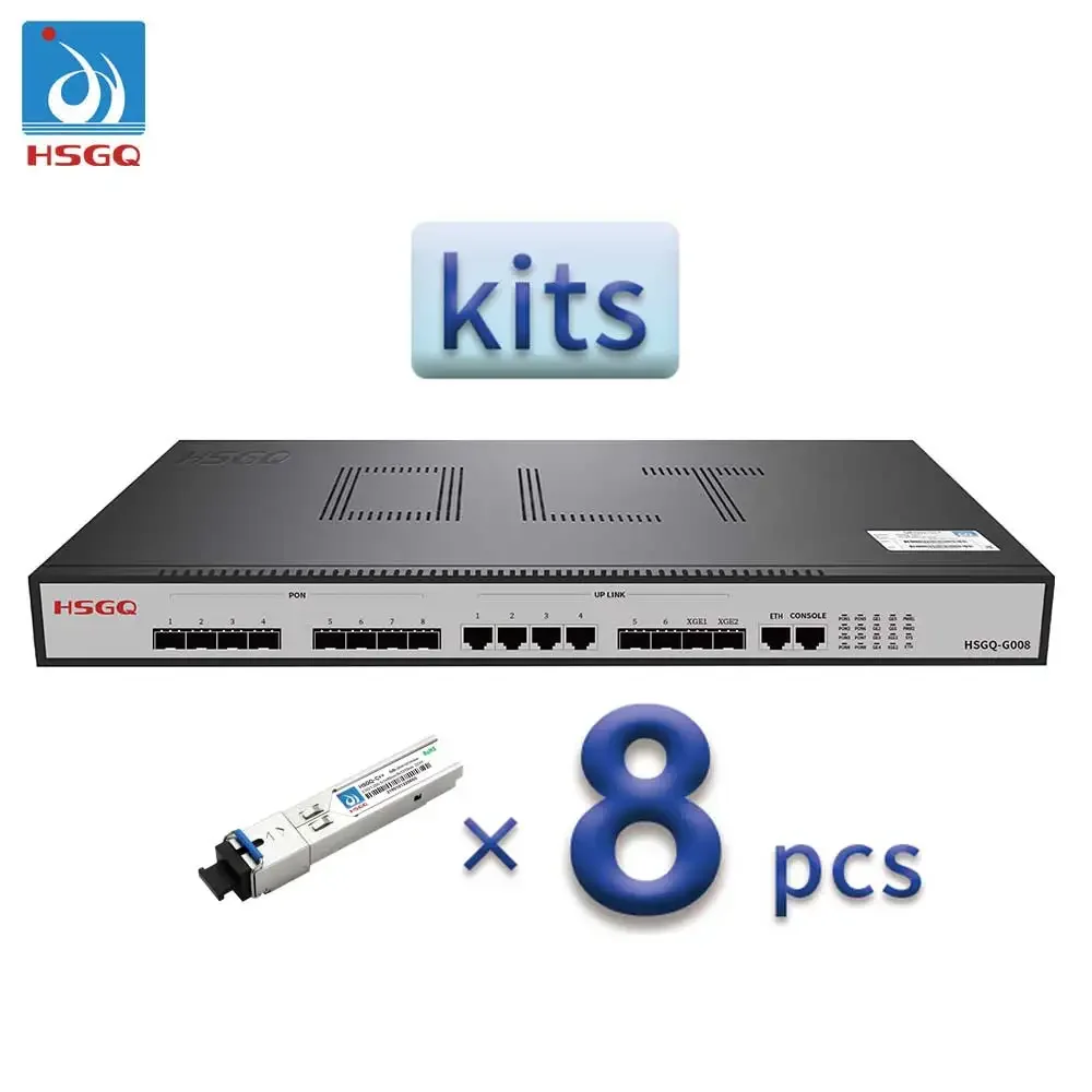 HSGQ-G008 Gpon Epon 8-портовый OLT производство в Китае Новый модуль Hsgq 10g Pon SFP B+