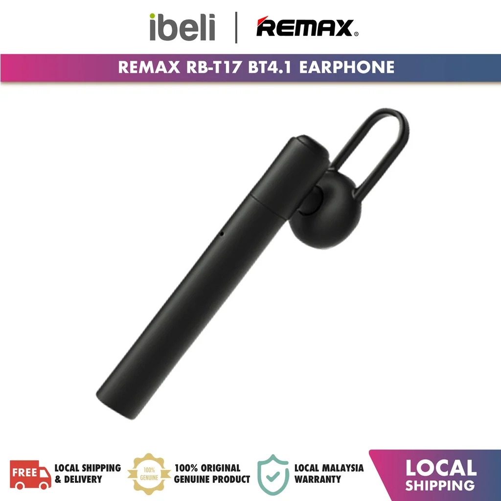 

Remax RB-T17 Business Type 4.1 Bluetooth Earphones For Android And IOS