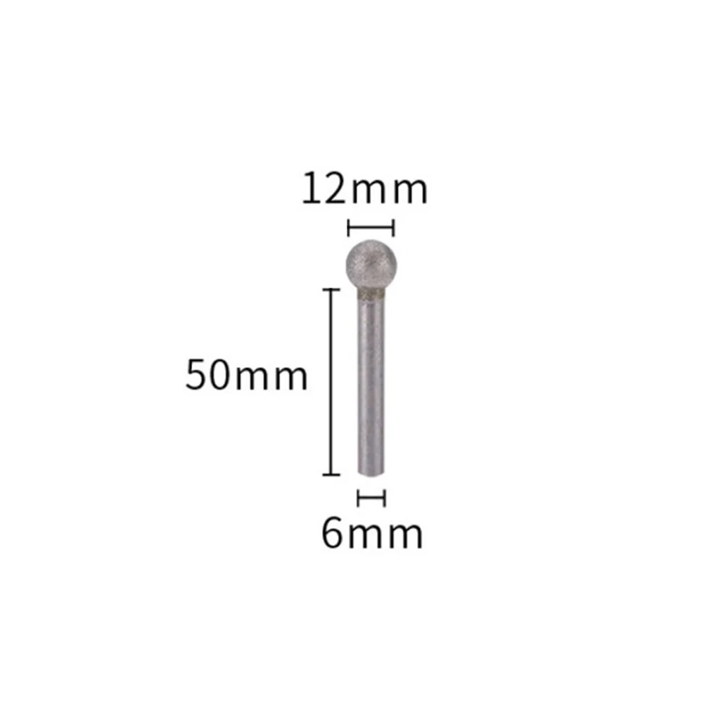 1PC 6mm Shank Spherical Grinding Needle Head Diamond Grinding Bit Round Ball Burs For Stone Drill For Sculpting Dressing
1PC 6mm Shank Spherical Grinding Needle Head Diamond Grinding Bit Round Ball Burs For Stone Drill For Sculpting Dressing