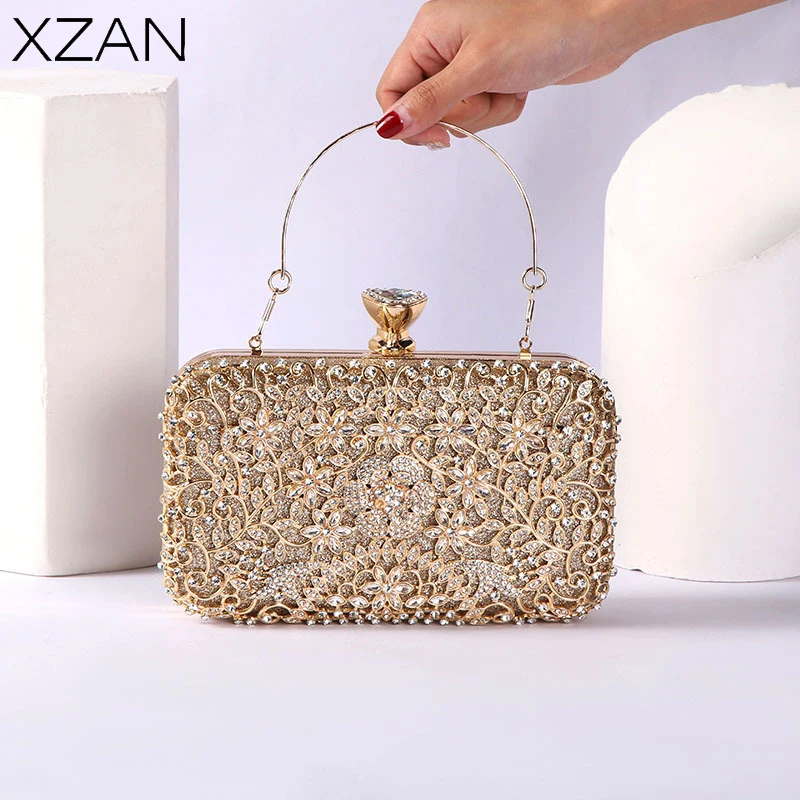Luxury Evening Bags Women Diamond Banquet Handbags Glitter Evening Clutch Purses Chain Shoulder Bag with Metal Handle
Luxury Evening Bags Women Diamond Banquet Handbags Glitter Evening Clutch Purses Chain Shoulder Bag with Metal Handle