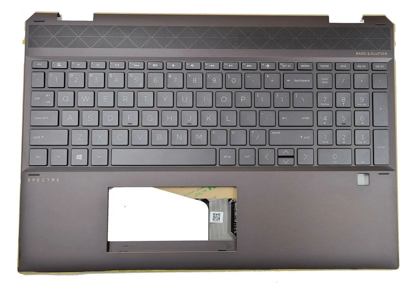 L38262-001 NEW Original Spectre 15-DF0013DX PALM-REST WITH BACKLIT KEYBOARD US DARK ASH SILVER
L38262-001 NEW Original Spectre 15-DF0013DX PALM-REST WITH BACKLIT KEYBOARD US DARK ASH SILVER