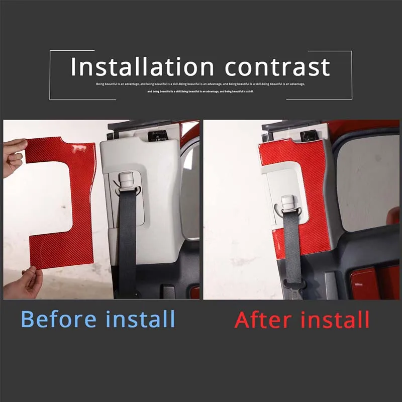 For Toyota FJ Cruiser 2007-2021 Car Front Seat Belt Base Panel Decorative Sticker Soft Carbon Fiber Interior Accessories 2 Pcs
For Toyota FJ Cruiser 2007-2021 Car Front Seat Belt Base Panel Decorative Sticker Soft Carbon Fiber Interior Accessories 2 Pcs