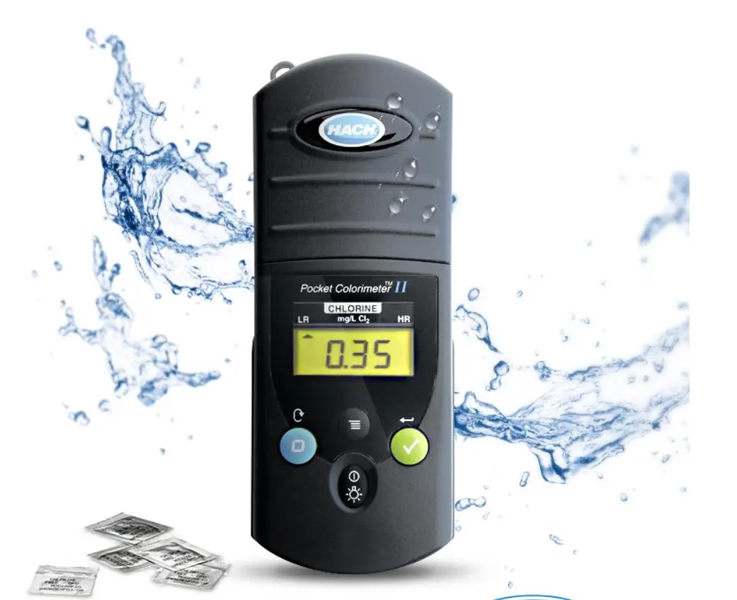 HACH DR300 PCII Pocket Portable Colorimeter Residual Chlorine Total Chlorine Chlorine Dioxide Water Quality Detector Package
HACH DR300 PCII Pocket Portable Colorimeter Residual Chlorine Total Chlorine Chlorine Dioxide Water Quality Detector Package