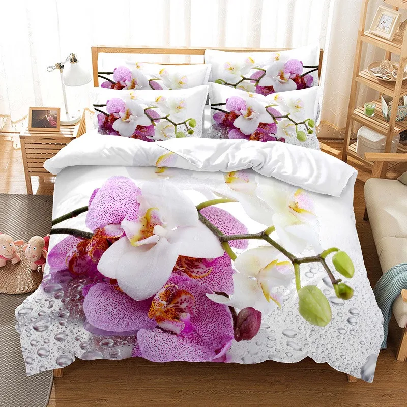 Floral Duvet Cover Rose Flowers Bedding Set Full King Queen For Kids Girls Teen Bedroom Decor 3D Print Quilt Cover Pillowcases
Floral Duvet Cover Rose Flowers Bedding Set Full King Queen For Kids Girls Teen Bedroom Decor 3D Print Quilt Cover Pillowcases