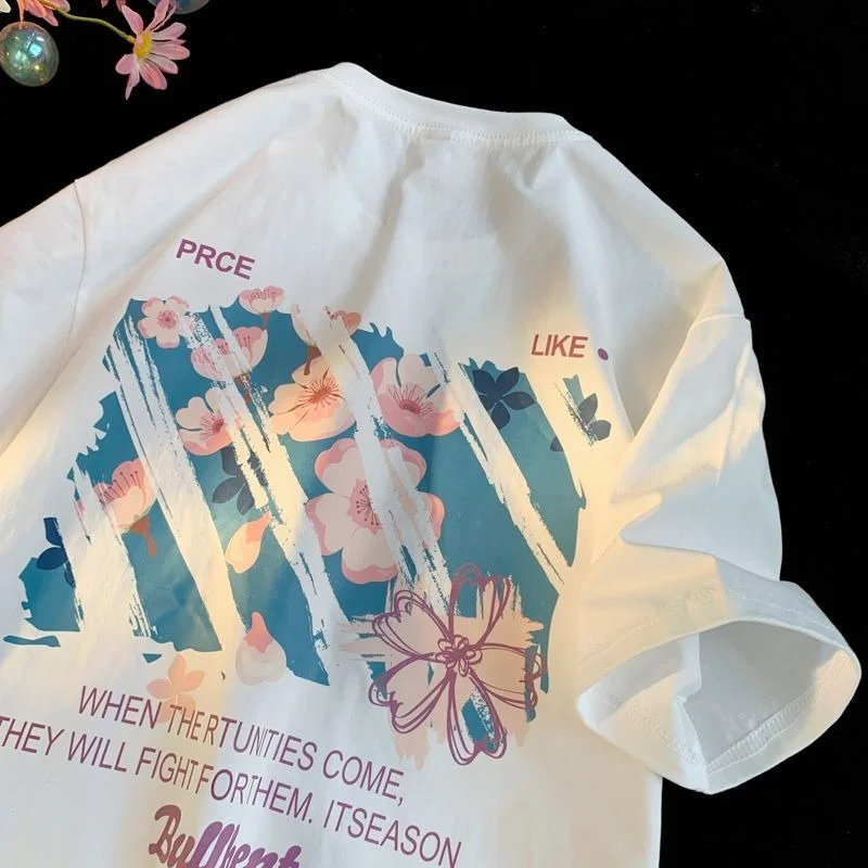 High Street Funny Flower Graffiti T-shirts 2022 Summer Pure Cotton Comfort Short Sleeve Tops Men Women Hip Hop Graphic T Shirts
High Street Funny Flower Graffiti T-shirts 2022 Summer Pure Cotton Comfort Short Sleeve Tops Men Women Hip Hop Graphic T Shirts