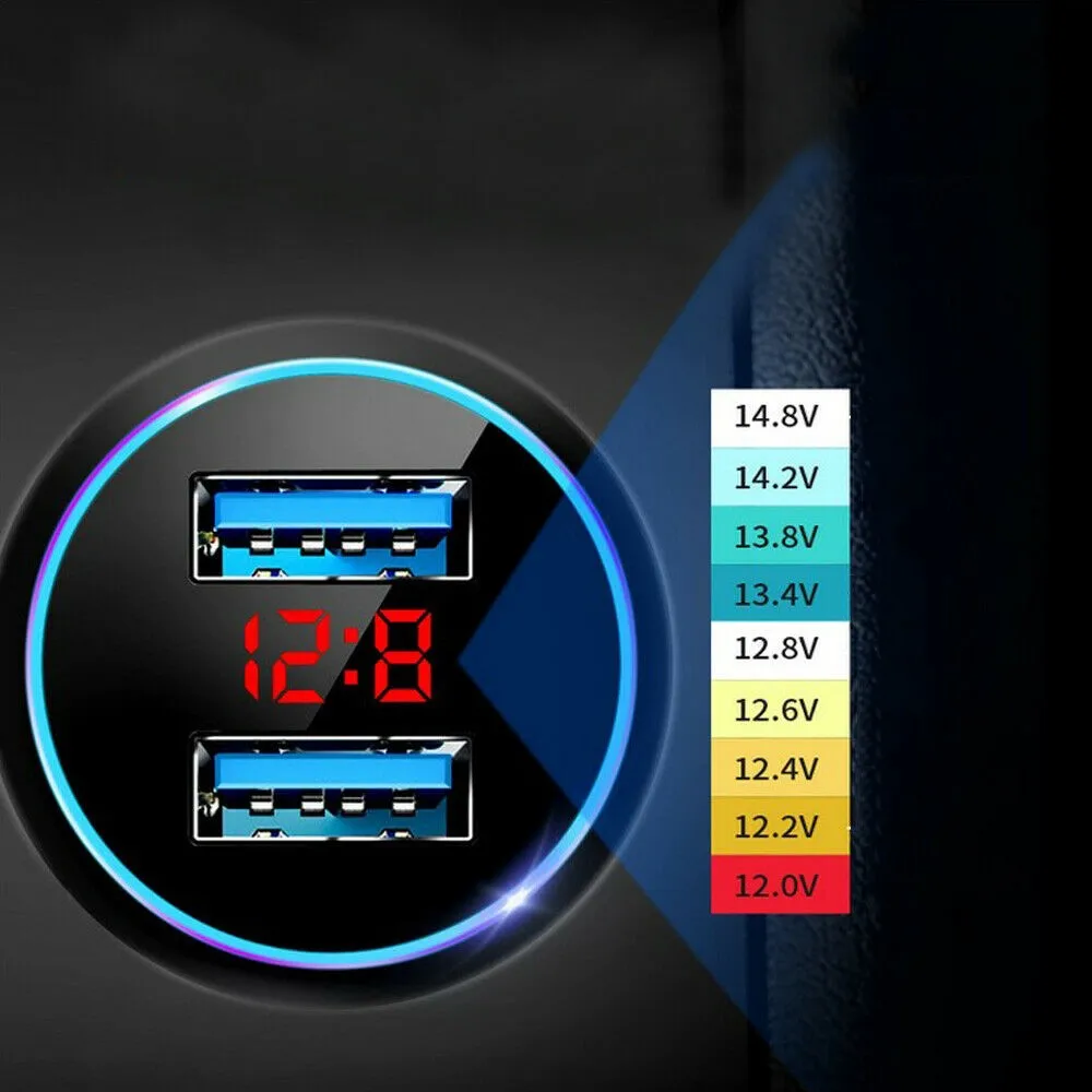 Durable Practical Car Charger Voltmeter LED Lighter Ports Socket Splitter USB 1PCS 3.1A Black Cigaret DC12V-24V
Durable Practical Car Charger Voltmeter LED Lighter Ports Socket Splitter USB 1PCS 3.1A Black Cigaret DC12V-24V
