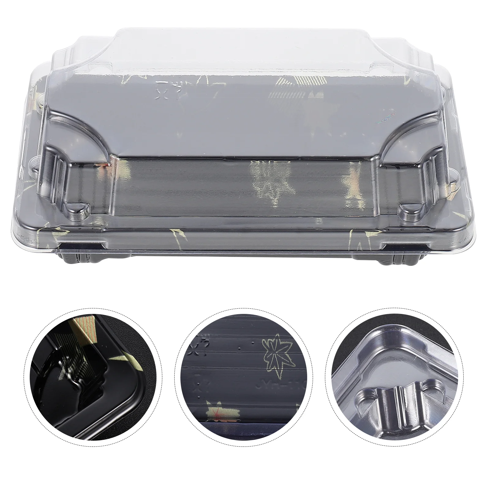 50PCS Disposable Sushi Take Out Box Carry Out Box Fruit Cake Packing Container
50PCS Disposable Sushi Take Out Box Carry Out Box Fruit Cake Packing Container