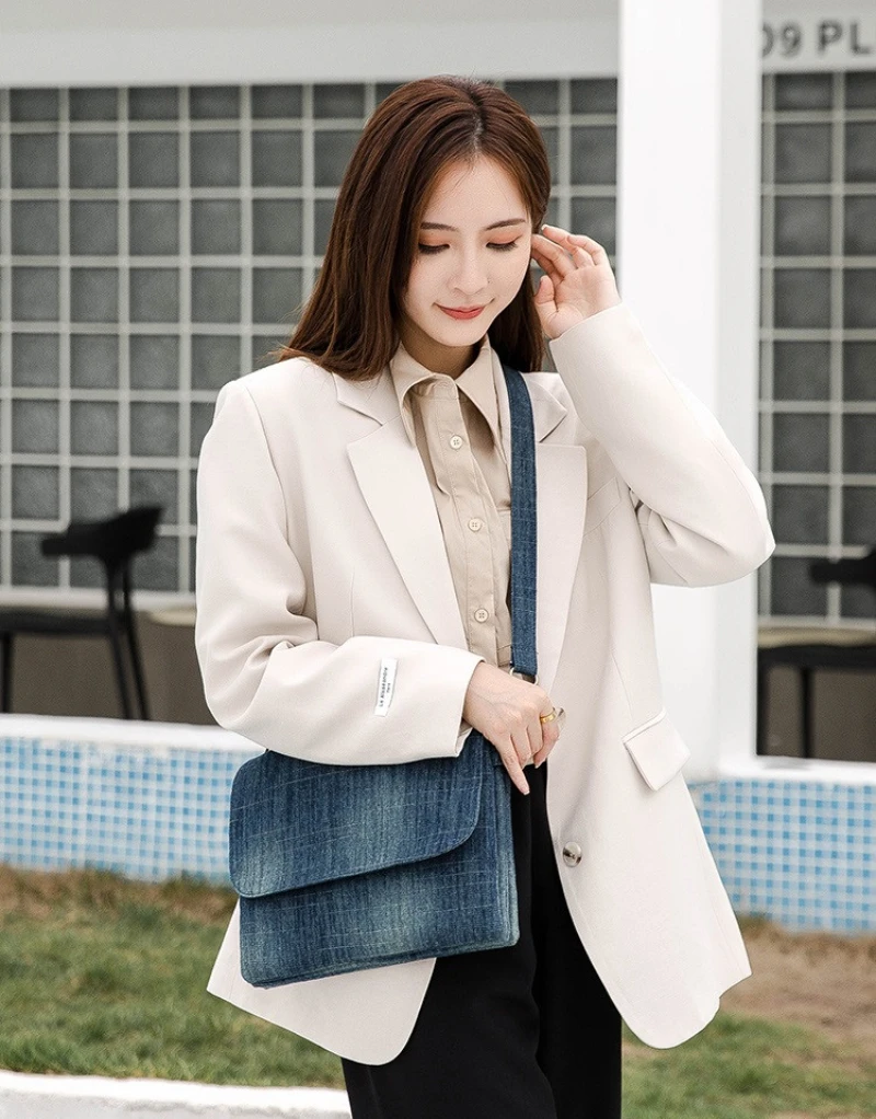 Fashion Denim Messenger Bags for Women Shoulder Crossbody Bag Flap Ladies Handbags Luxury Design Female Satchel Blue
Fashion Denim Messenger Bags for Women Shoulder Crossbody Bag Flap Ladies Handbags Luxury Design Female Satchel Blue