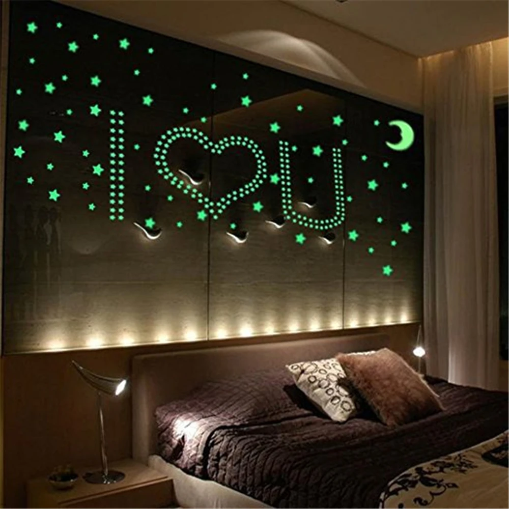 200 Pcs Starry Sky Moon Glowing Stickers Set Home Decor Wall Glow In The Dark Stars Sticker Bedroom Decoration
200 Pcs Starry Sky Moon Glowing Stickers Set Home Decor Wall Glow In The Dark Stars Sticker Bedroom Decoration