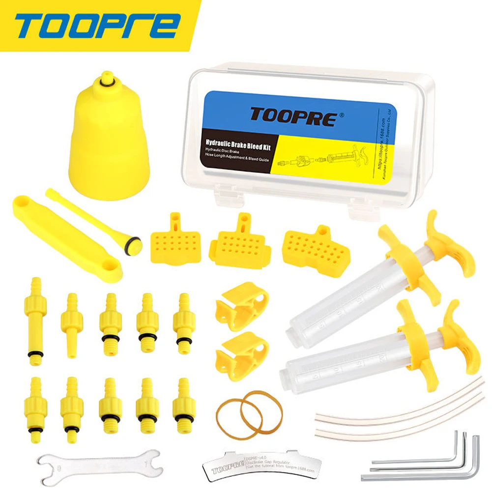 Bicycle Hydraulic Disc Brake Oil Bleed Kit Tool For-SHIMANO-SRAM MAGURA Avid MTB Road Bike Brake Repair Tool
Bicycle Hydraulic Disc Brake Oil Bleed Kit Tool For-SHIMANO-SRAM MAGURA Avid MTB Road Bike Brake Repair Tool