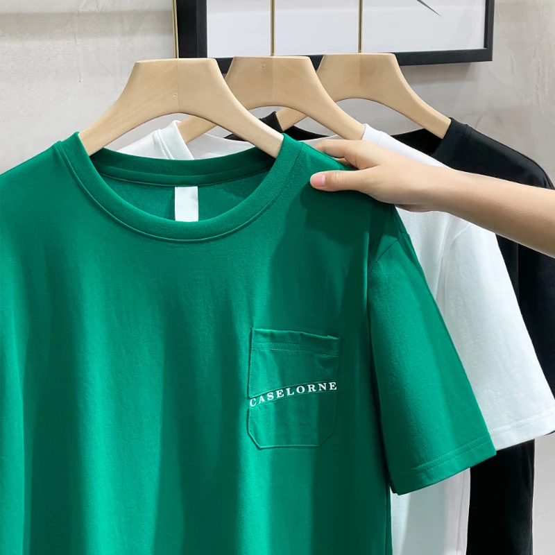 New Arrival Fashion Short Sleeve O-Neck T-shirt Men's Versatile Men's Bottom Men's Clothes Summer Size M L XL 2XL 3XL 4XL
New Arrival Fashion Short Sleeve O-Neck T-shirt Men's Versatile Men's Bottom Men's Clothes Summer Size M L XL 2XL 3XL 4XL