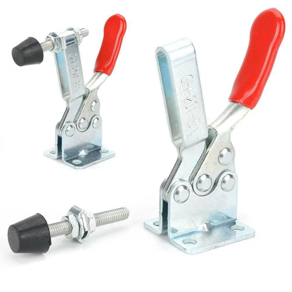 2Pcs GH-201-B 90kg Toggle Clamp Quick Release Vertical/Horizontal Type Clamps 100mm Height Hand Tool for Woodworking
2Pcs GH-201-B 90kg Toggle Clamp Quick Release Vertical/Horizontal Type Clamps 100mm Height Hand Tool for Woodworking