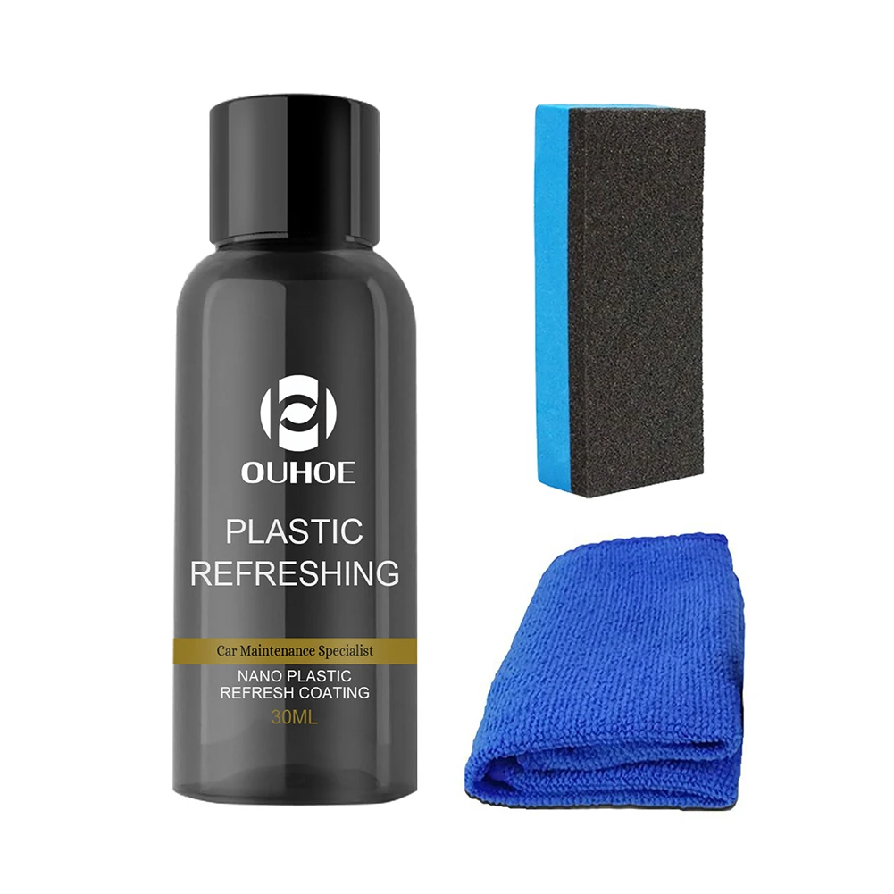 Plastic Parts Refurbishment Car Exterior Repair Agent For Plastic Parts Refurbishment With Towel+Sponge Car Clean Tool Accessory
Plastic Parts Refurbishment Car Exterior Repair Agent For Plastic Parts Refurbishment With Towel+Sponge Car Clean Tool Accessory