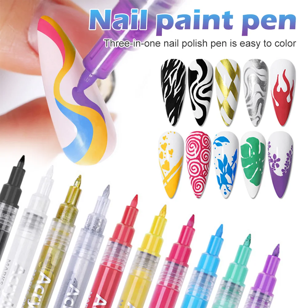Nail Graffiti Pen Nail Art Drawing Pen UV Gel Design Painting Marker Flowers Patterns Lines Drawing Tools Manicure Tool
Nail Graffiti Pen Nail Art Drawing Pen UV Gel Design Painting Marker Flowers Patterns Lines Drawing Tools Manicure Tool