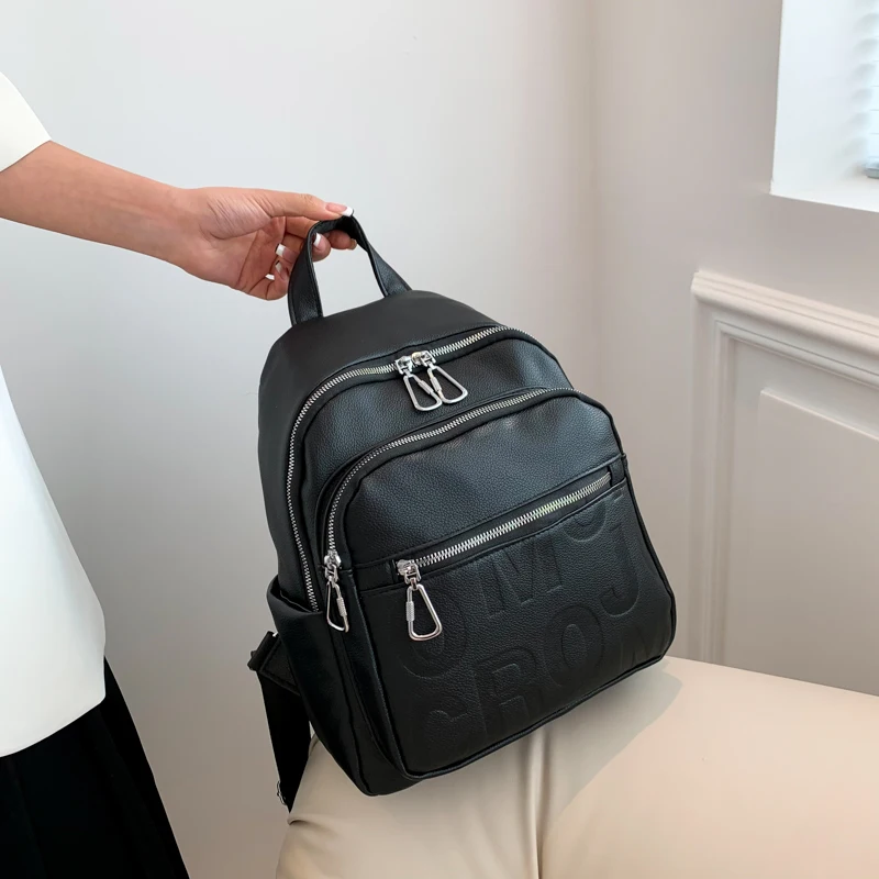 Solid color Cute PU Woman Backpack Schoolbag For Teenage Girls Boys Luxury Harajuku Female Fashion Bag Student Lady Book Pack
Solid color Cute PU Woman Backpack Schoolbag For Teenage Girls Boys Luxury Harajuku Female Fashion Bag Student Lady Book Pack