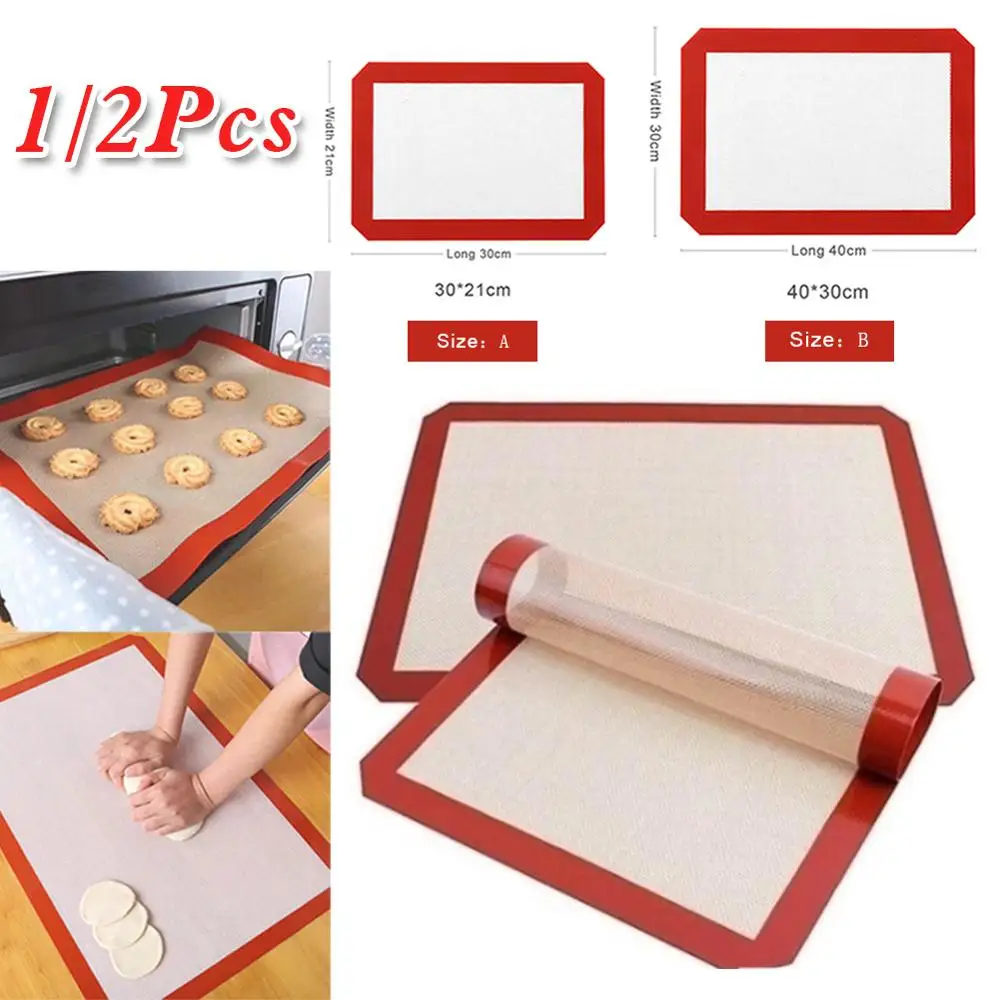 Durable Silicone Baking Mat food grade Non-Stick Cookies pastry Oven high temperature Healthy Bakeware cooking tools Plus size
Durable Silicone Baking Mat food grade Non-Stick Cookies pastry Oven high temperature Healthy Bakeware cooking tools Plus size