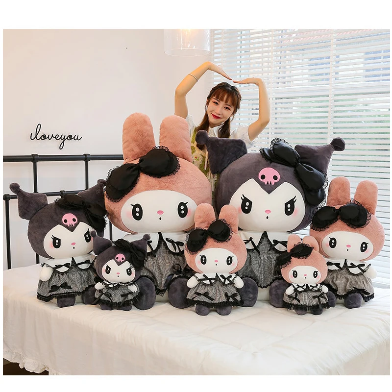 Black Kuromi Sanrio Mymelody Plush Stuffed Dolls Birthday Gift Kawaii Cartoon Sofa Cushion Pillow Dark Gothic Lace Toy doll Gift
Black Kuromi Sanrio Mymelody Plush Stuffed Dolls Birthday Gift Kawaii Cartoon Sofa Cushion Pillow Dark Gothic Lace Toy doll Gift
