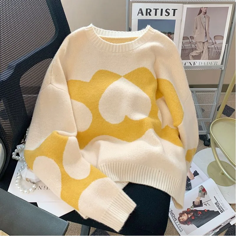 Высококачественный цветной пуловер, свитер, женский осенне-зимний НОВЫЙ СВОБОДНЫЙ Модный мягкий свитер с внутренней подкладкой
Высококачественный цветной пуловер, свитер, женский осенне-зимний НОВЫЙ СВОБОДНЫЙ Модный мягкий свитер с внутренней подкладкой