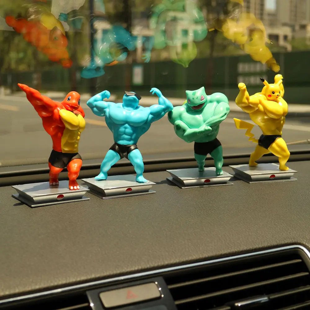 Funny Pokemon Muscular Man Pikachu Bulbasaur Charmander Squirtle Table Decoration Car Doll Figures Anime Model Toys
Funny Pokemon Muscular Man Pikachu Bulbasaur Charmander Squirtle Table Decoration Car Doll Figures Anime Model Toys