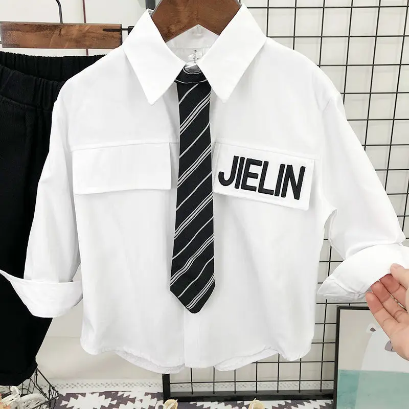 2022 New Spring Studen CottonFashion Baby Boys Shirts With Solid WhiteShirt Long-sleeve Shirt For Kids Child Top 2 4 6 8 10Year
2022 New Spring Studen CottonFashion Baby Boys Shirts With Solid WhiteShirt Long-sleeve Shirt For Kids Child Top 2 4 6 8 10Year