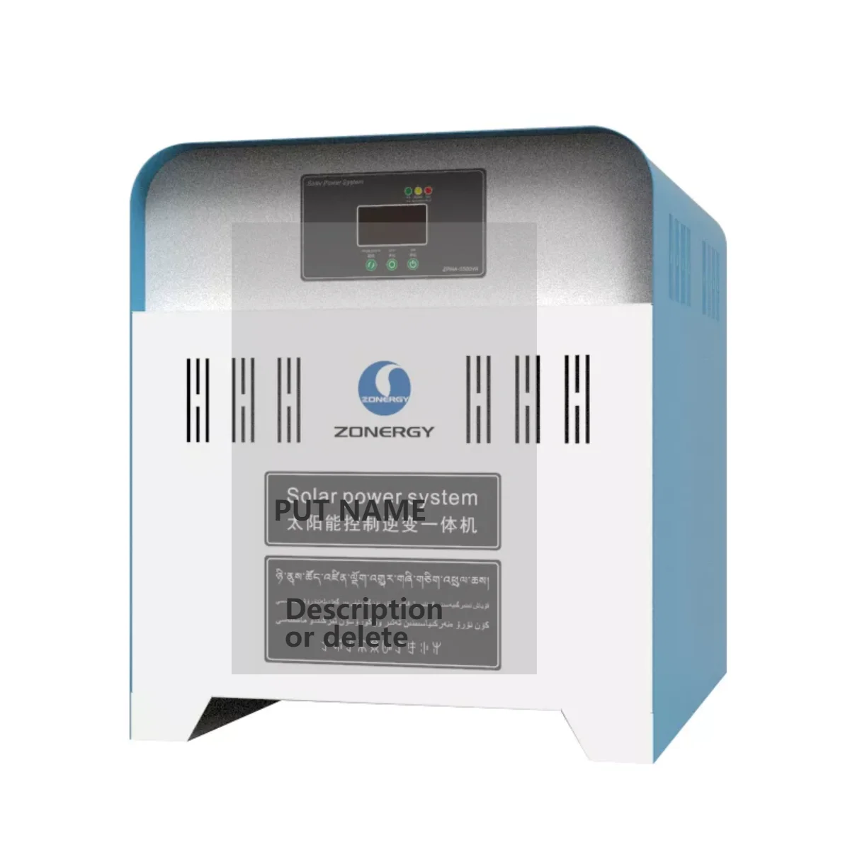 ZONERGY Solar Inverter With Built In Charge Controller Offgrid Power 
ZONERGY Solar Inverter With Built In Charge Controller Offgrid Power