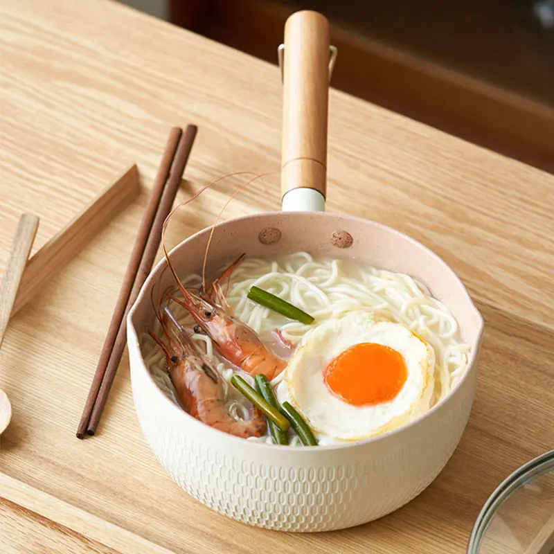 Japanese Style Snow Pot Frying Pan With Lid Stainless Steel Covers Kitchen Cooking Saucepan Non Stick Milk Pot Noodles Soup Pot
Japanese Style Snow Pot Frying Pan With Lid Stainless Steel Covers Kitchen Cooking Saucepan Non Stick Milk Pot Noodles Soup Pot