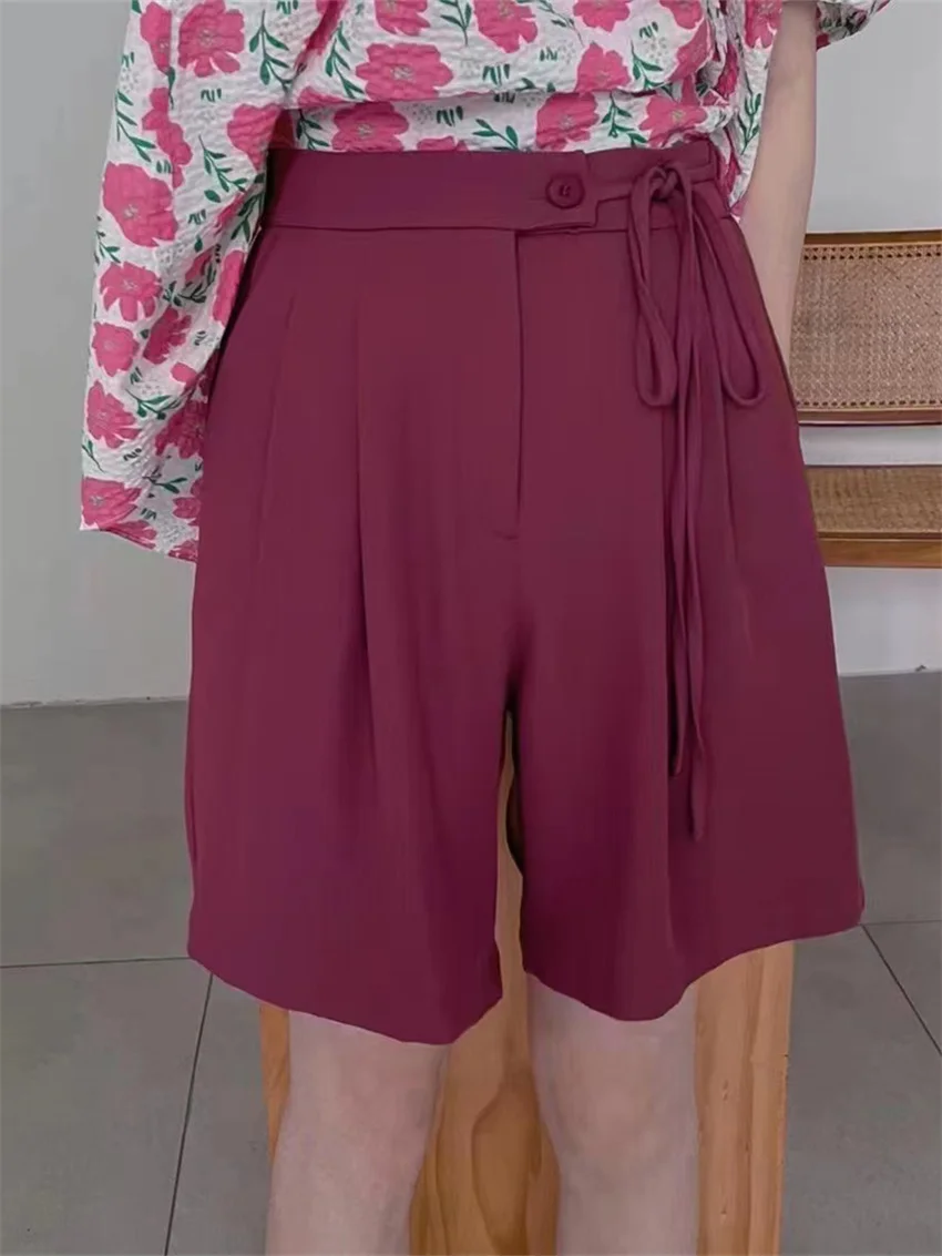 HziriP S-L Women Wide Leg Shorts Hot Sale New High Waist Loose-Fitting Summer 2022 Chic Solid Fashion Office Lady Work Wear
HziriP S-L Women Wide Leg Shorts Hot Sale New High Waist Loose-Fitting Summer 2022 Chic Solid Fashion Office Lady Work Wear