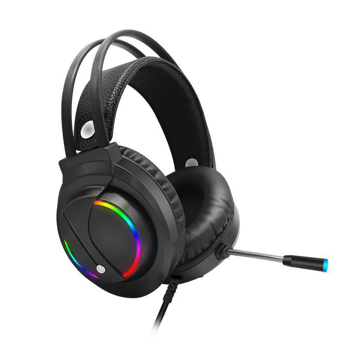 Gaming Headset with Noise Cancelling Microphone LED Light Wired Headphone for Laptop Desktop
Gaming Headset with Noise Cancelling Microphone LED Light Wired Headphone for Laptop Desktop