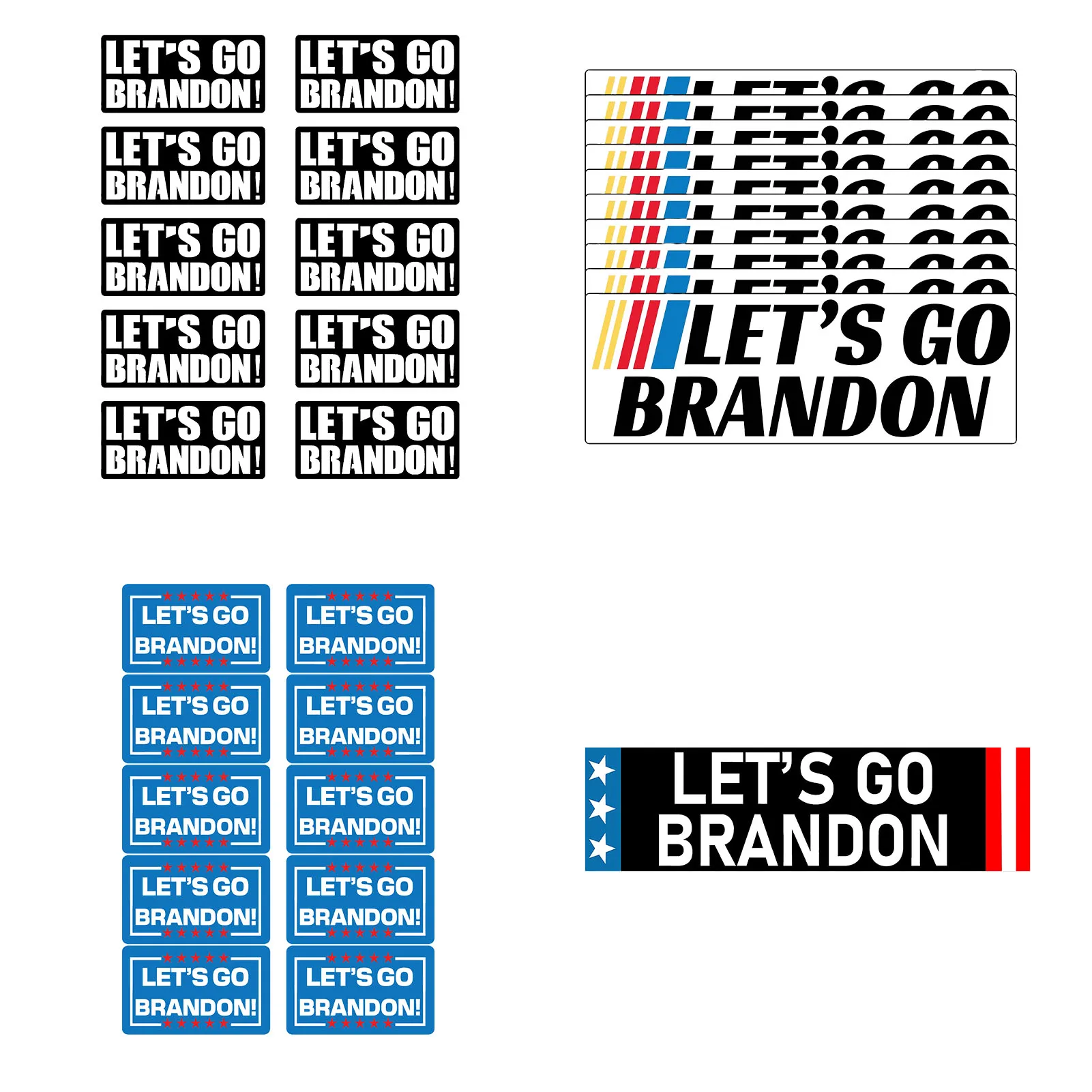Let S Go Brandon Car Bumper Sticker Waterproof Personality Decoration FJB Sticker Funny Decals For Window Car Bumper Windshield
Let S Go Brandon Car Bumper Sticker Waterproof Personality Decoration FJB Sticker Funny Decals For Window Car Bumper Windshield